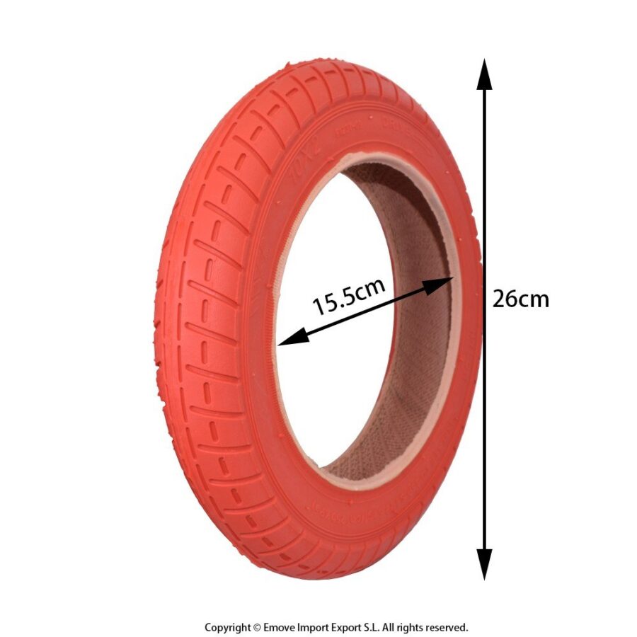 Pneu 10x2 Vermelha