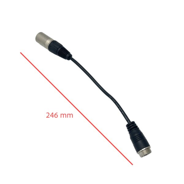 Cabo conversor GX16 XLR 3 pinos