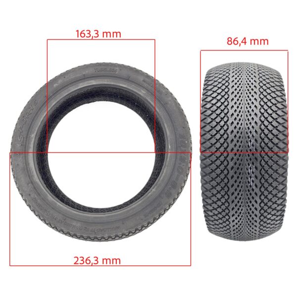 Pneu Tubeless 10x3.0-6.5 (SNAKE) - Trotinete Eletrica Smartgyro