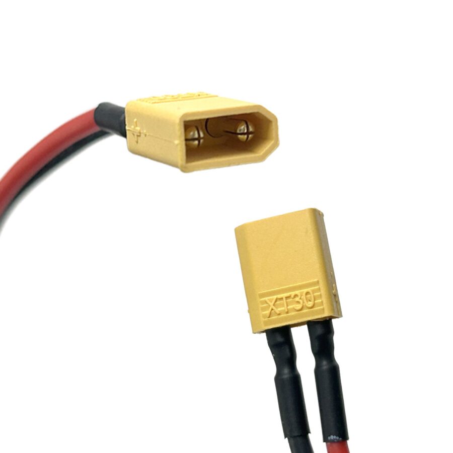 Tomada carregamento GX16 conector XT30 (inclui tampa  conector)