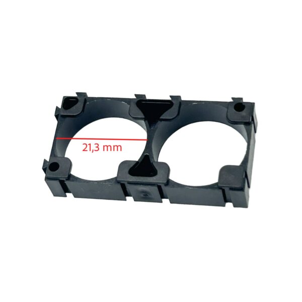 Suporte bateria lítio 21700 (10 unidades) (2 pinos 21,3 mm)
