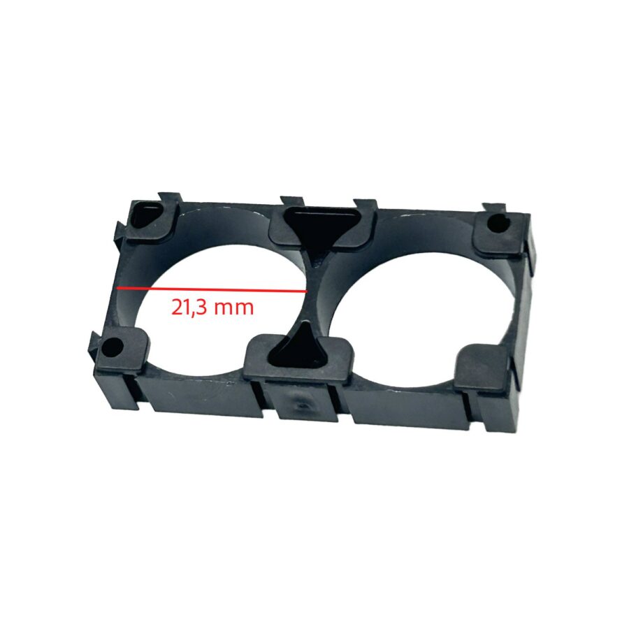 Suporte bateria lítio 21700 (10 unidades) (2 pinos 21,3 mm)