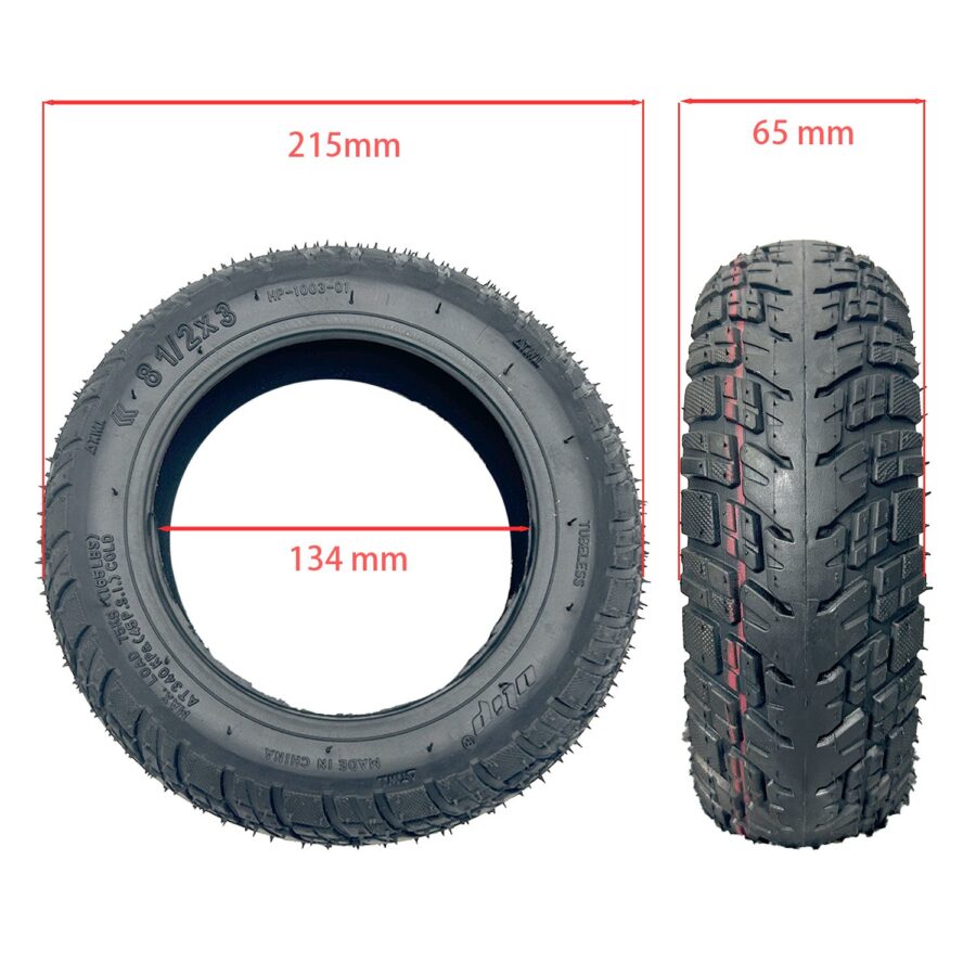 Pneu 8.5x3 134MM Tubeless