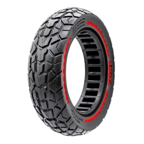 Pneu Maciço ultraleve off-road 10x2,5/B44 - vermelho [Nedong]