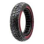 Pneu Maciço ultraleve offroad 10x2,125-6,5/B34 - vermelha [Nedong]