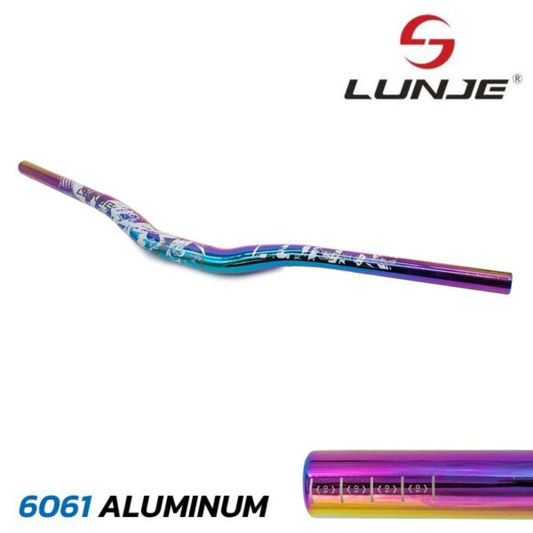 Guidão de 720mm com elevação de 25mm multicolorido 1