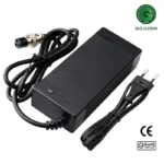 Carregador 67.2V 2A GX16 3 Pinos Femea Trotinete Eletrica