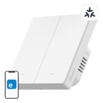 Interruptor de parede inteligente SONOFF M5-2C-86W WiFi Matter (2 canais)