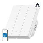 Interruptor Inteligente de Parede para Moldura SONOFF M5-3C-80W WiFi Matter 3 canais