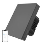 Interruptor de parede WiFi inteligente SONOFF M5-1C-80 (1 canal, para moldura, grafite)