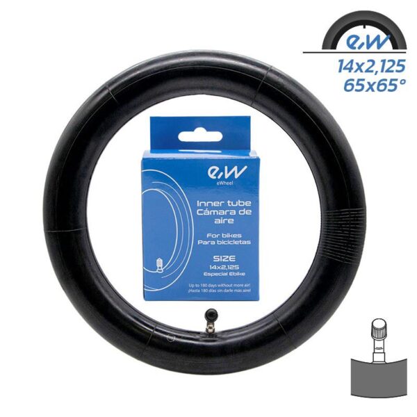 Tubo interno Ewheel 14X2.125 - VC 65ºx65º CR202 EBIKE SPECIAL