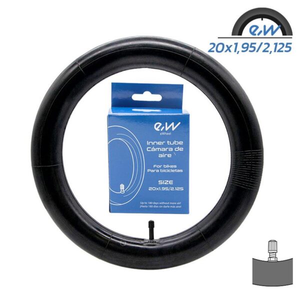 Tubo interno Ewheel 20x1.9/2.125 - válvula reta