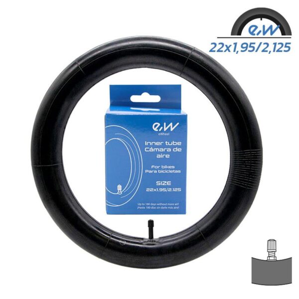 Tubo interno Ewheel 22x1.9/2.125 - válvula reta
