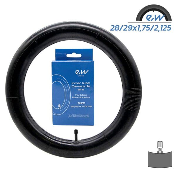 Tubo interno Ewheel 28/29x1.75/2.125 - válvula reta