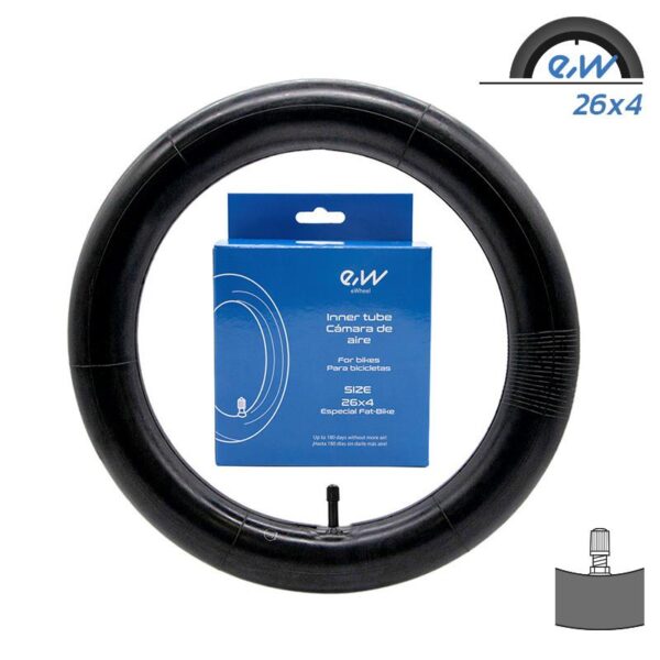 Tubo interno Ewheel 26x4 - válvula reta FAT-BIKE SPECIAL