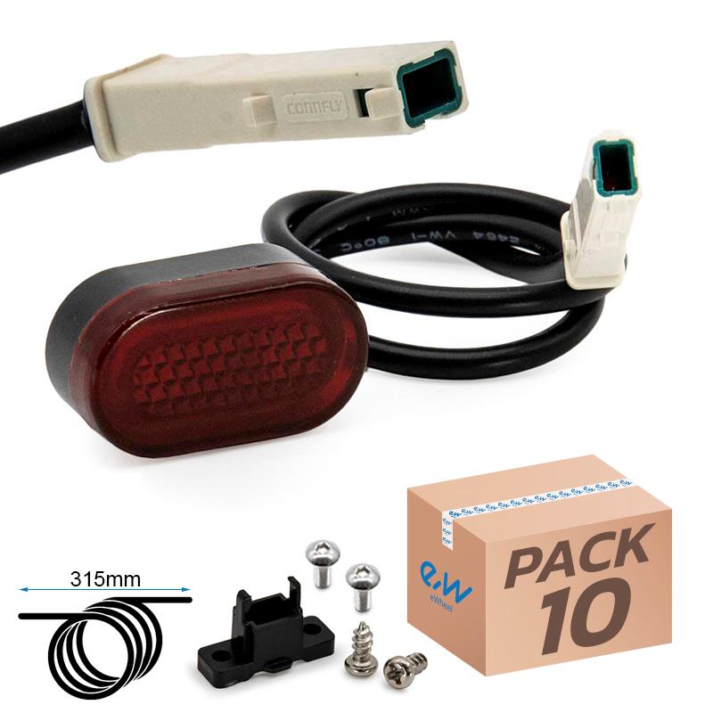 Luz do pára-lama traseiro 5-12V para Xiaomi M365 e Pro - 10 unidades