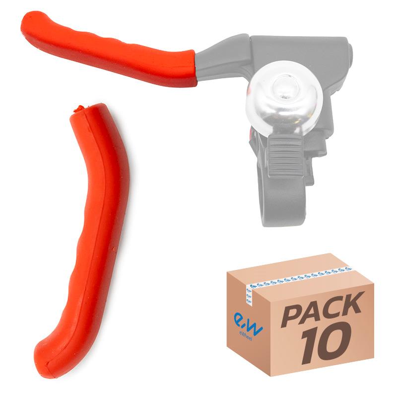 Guarnição de silicone para alavanca de freio vermelha - 10 unidades