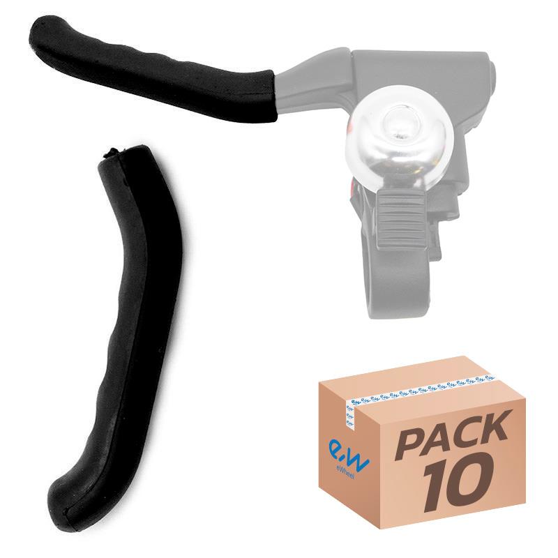 Guarnição de silicone para alavanca de freio preta - 10 unidades