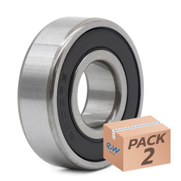 Rolamento de esferas 6203RS - 2 unidades