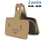Pastilha de freio quadrada de cobre RT004-M com talão [RAMBOMIL] - 2 conjuntos
