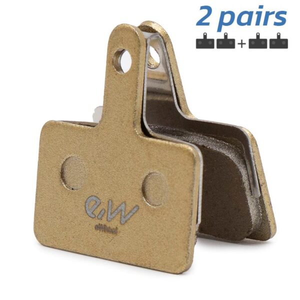 Pastilha de freio quadrada de cobre RT004-M com talão [RAMBOMIL] - 2 conjuntos