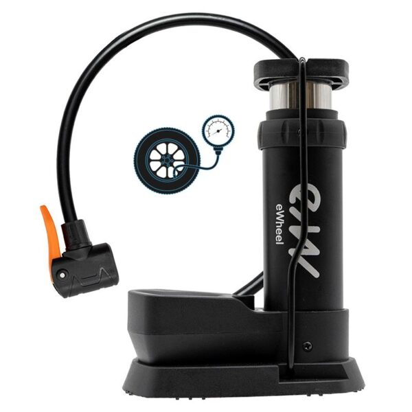 Inflador de pé com manômetro - Ewheel