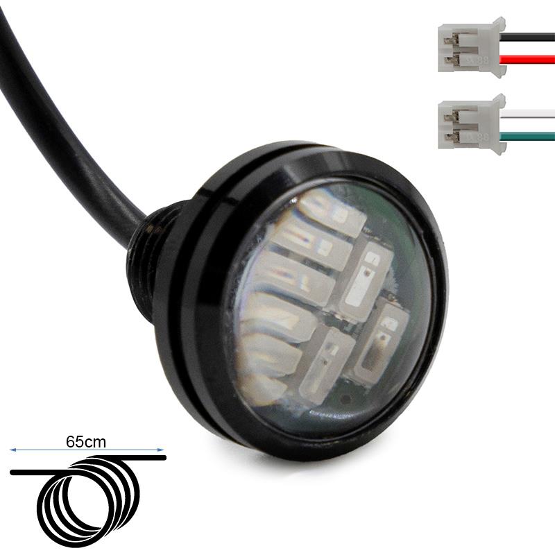 LED olho de águia vermelho 12-20V [Minimotors]