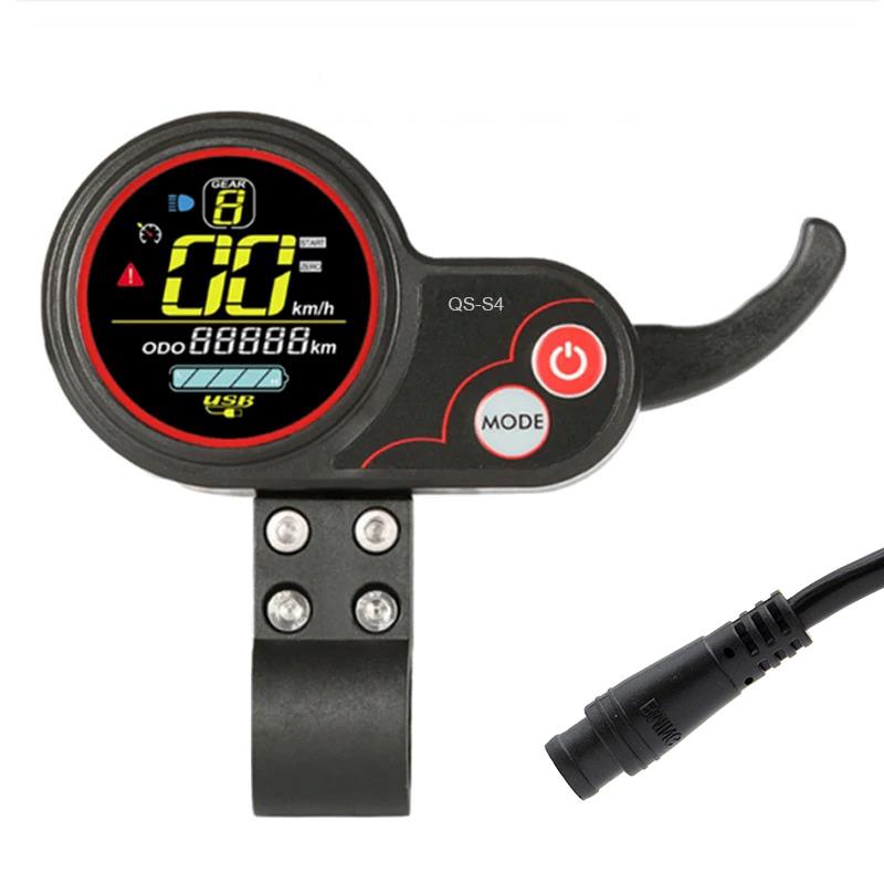 Display QS-S4 36-72V 6 pin com acelerador de índice