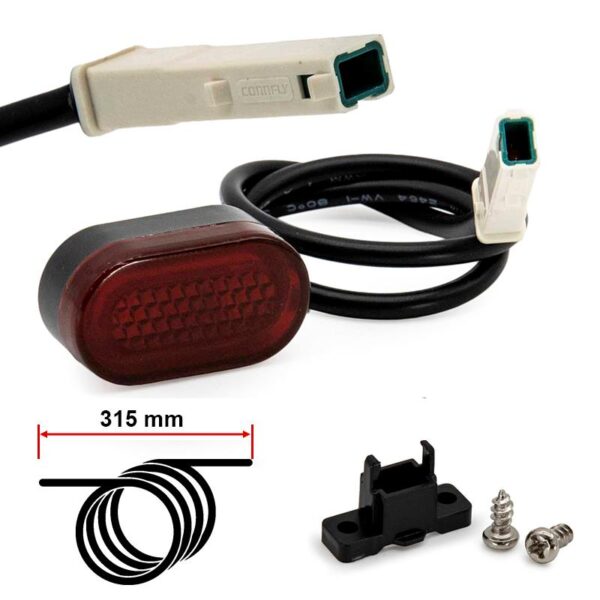 Luz do pára-lama traseiro 5-12V para Xiaomi M365 e Pro