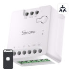Interruptor Inteligente SONOFF MINI-D WiFi Matter AC/DC 12-48V Contato Seco