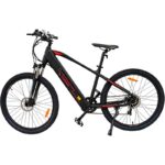 Bicicleta elétrica MTB Spica vermelha 27,5" com freios hidráulicos