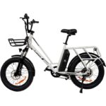 Ebike elétrica Taurus branca de 20" com freios a disco
