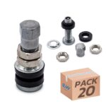 Válvula tubeless reta (junta roscada) - PVR40 - 20 unidades