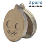 Pastilha de freio redonda de cobre CT005-M com pino [RAMBOMIL] - 2 conjuntos