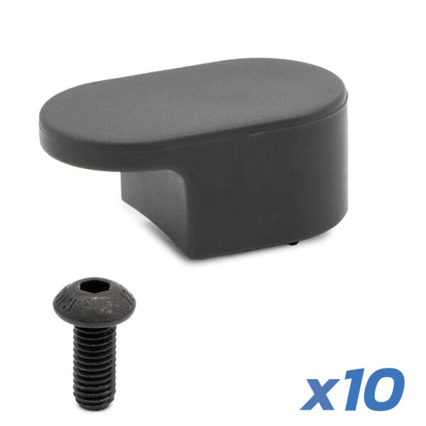 Gancho para-choque traseiro preto para Ninebot Max G30 pacote de 10