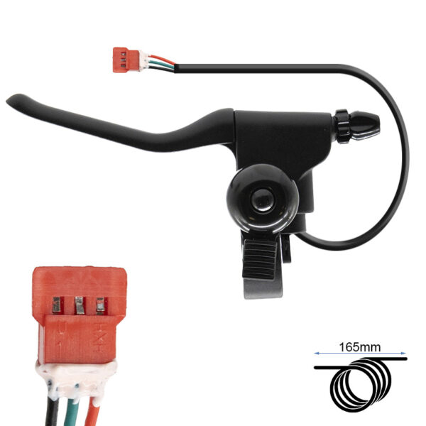 Manete de freio esquerda com campainha Smartgyro Z-one/Zwheel E9T/Urbanglide 350CT