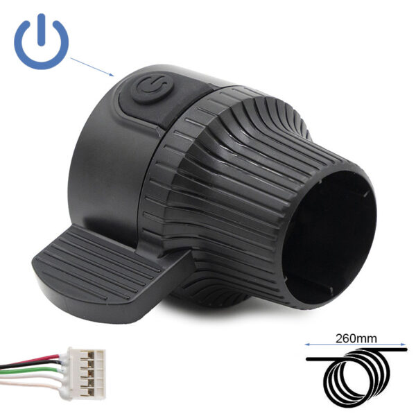 Acelerador com botoneira de ignição Kukirin G2/3/4 (Sem logo)