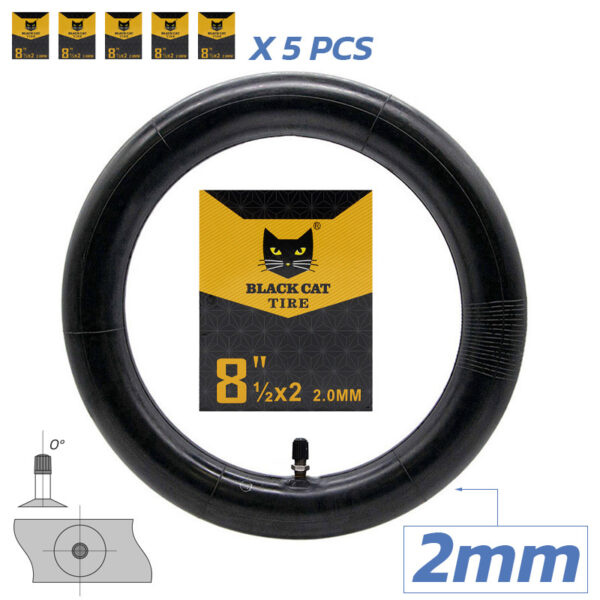 Câmara premium 2.0mm espessura 8,5x2(156) válvula reta [Black cat]