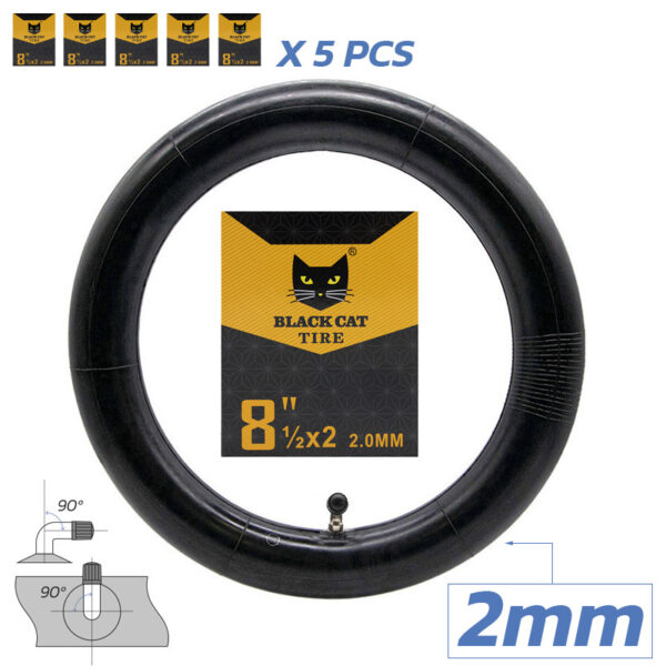 Camara premium 2.0mm espessura 8,5x2(156) válvula 90x90º [Black cat]