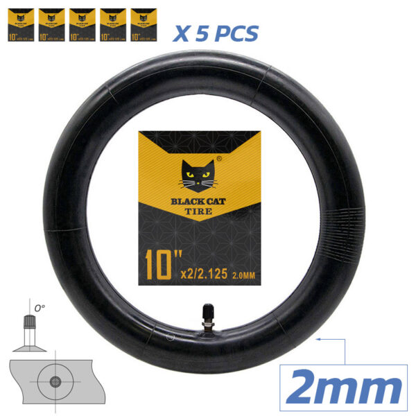 Camara premium 2.0mm espessura 10x2/2,125 valvula reta [Black cat]