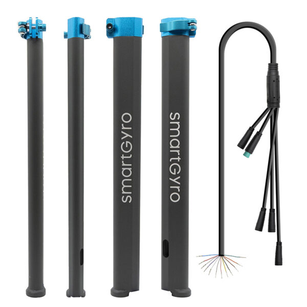 Mastro com cabo e braçadeira original Smartgyro Speedway / Rockway / Crossover - cinza