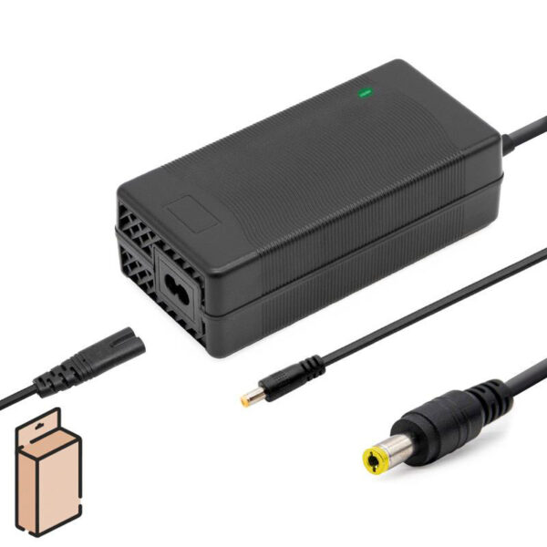 Carregador 48V (saída 54,6v) 2A conector DC 5,5x2,1mm