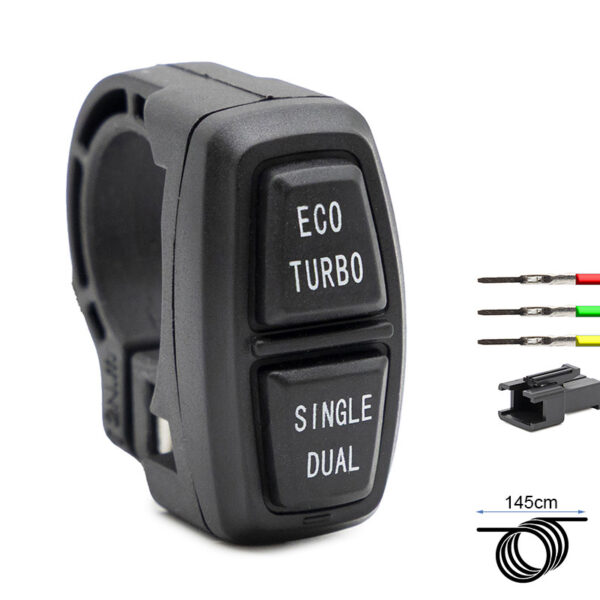 Botoneira ECO TURBO SINGLE DUAL - 1,5m - conector SM