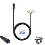 Conector à prova d'água 8mm 7 pinos - 5F