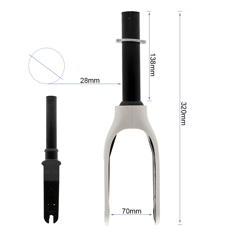 Presilha de cabelo com acabamento branco para Trotinete Eletrica Xiaomi 1 Presilha de cabelo com acabamento branco para Trotinete Eletrica Xiaomi