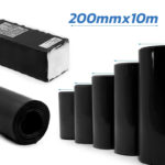 Tubo termorretrátil preto 200m 10M