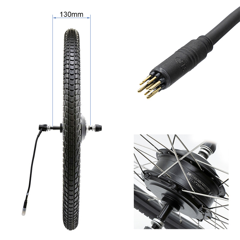 Motor de 36V 250W para bicicleta elétrica de 27,5 polegadas (pneu incluso) 2 Motor de 36V 250W para bicicleta elétrica de 27,5 polegadas (pneu incluso)