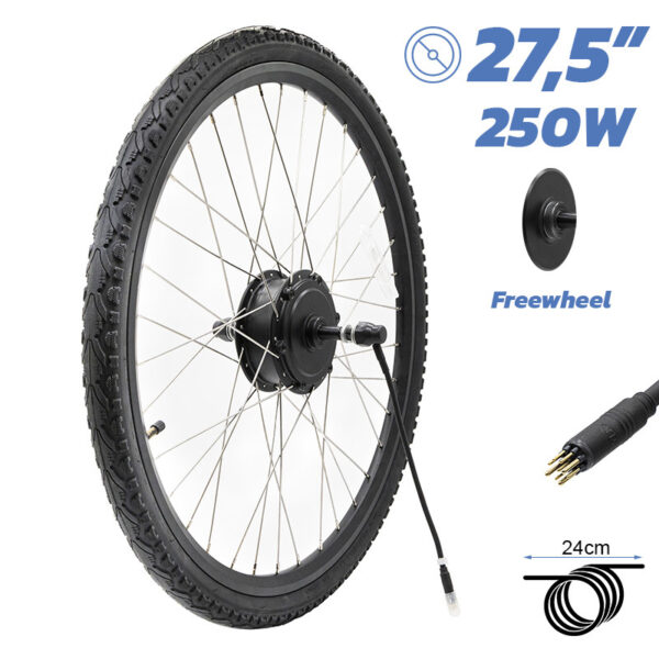 Motor de 36V 250W para bicicleta elétrica de 27,5 polegadas (pneu incluso)