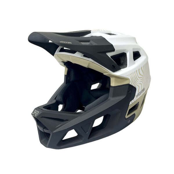 Capacete INTEGRA Sport, branco - verde militar, M