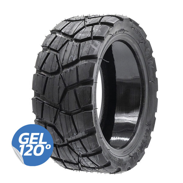 Pneu EWHEEL RHINOTRACK 9x3-5.5 sem câmara para uso fora de estrada com gel resistente a furos